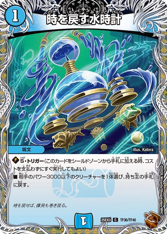 時を戻す水時計(TF36/TF40)